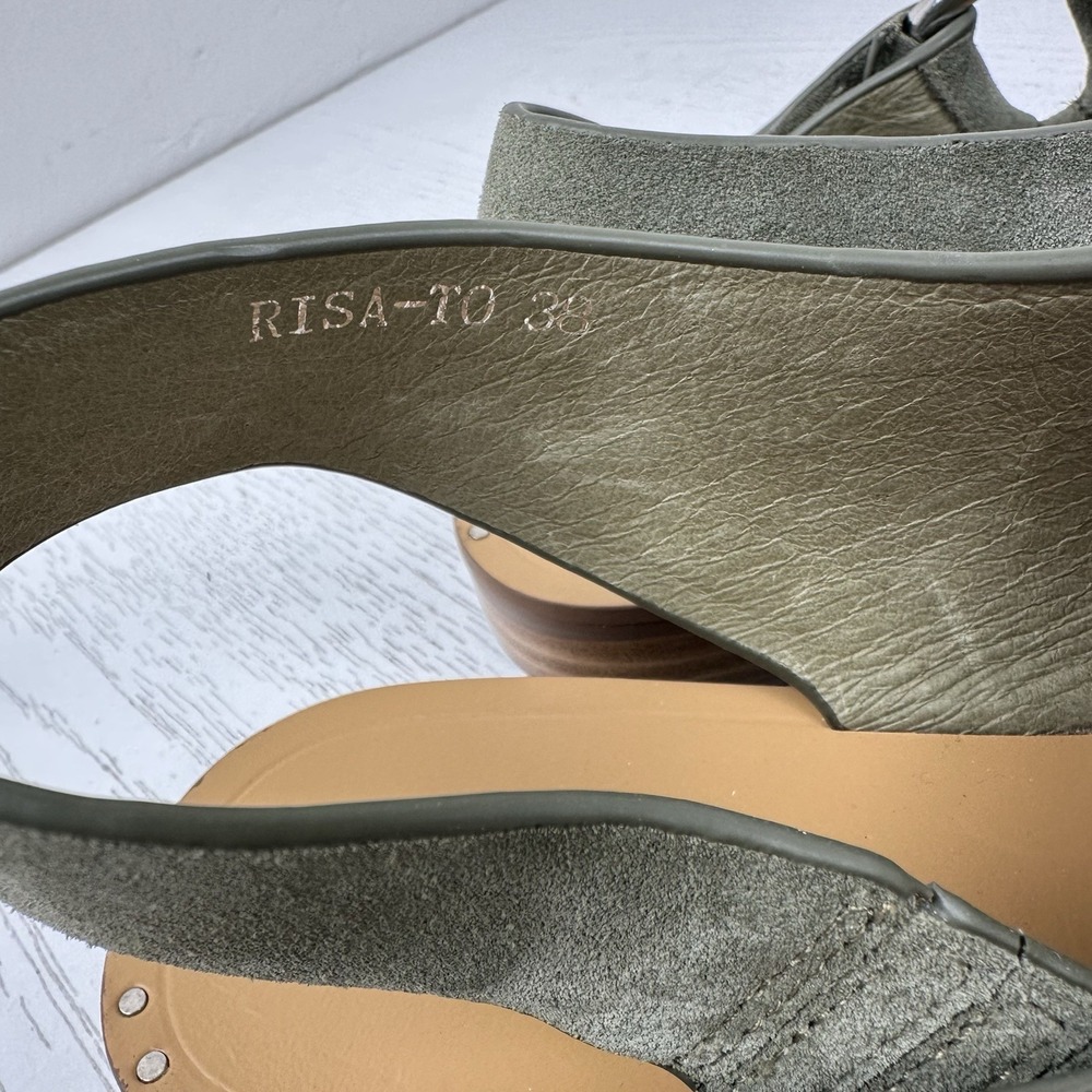 Silent D Olive Risa-To Sandals Women's 38 (US 7/7.5) - Picture 4 of 9